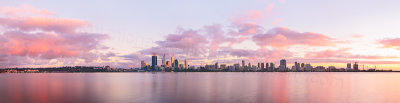 Perth and the Swan River at Sunrise, 27th April 2013