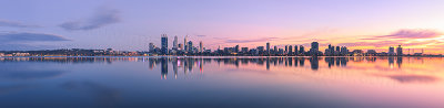 Perth and the Swan River at Sunrise, 28th April 2013