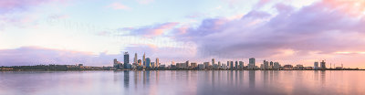 Perth and the Swan River at Sunrise, 11th May 2013