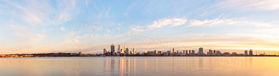 Perth and the Swan River at Sunrise, 14th May 2013