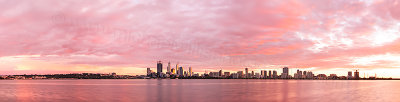 Perth and the Swan River at Sunrise, 16th May 2013