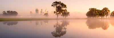 Misty Sunrise by the Swan River, 10th June 2013