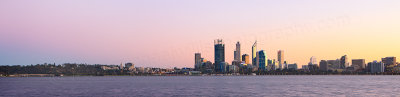 Perth and the Swan River at Sunrise, 11th June 2013