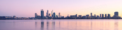 Perth and the Swan River at Sunrise, 20th June 2013