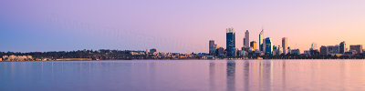 Perth and the Swan River at Sunrise, 30th June 2013