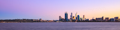 Perth and the Swan River at Sunrise, 23rd July 2013