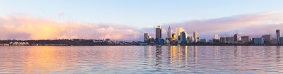 Perth and The Swan River at Sunrise, 9th August 2013