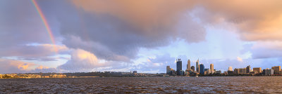 Perth and The Swan River at Sunrise, 15th August 2013