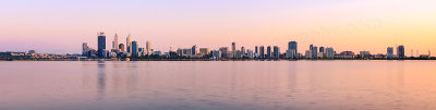 Perth and the Swan River at Sunrise, 1st October 2013
