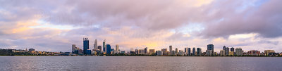 Perth and the Swan River at Sunrise, 16th October 2013
