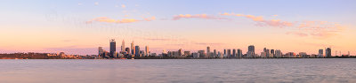 Perth and the Swan River at Sunrise, 16th November 2013