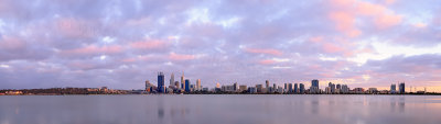 Perth and the Swan River at Sunrise, 2nd December 2013