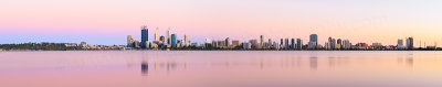 Perth and the Swan River at Sunrise, 9th December 2013