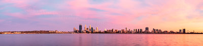 Perth and the Swan River at Sunrise, 16th December 2013
