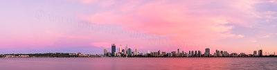 Perth and the Swan River at Sunrise, 22nd December 2013
