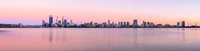 Perth and the Swan River at Sunrise, 5th January 2014