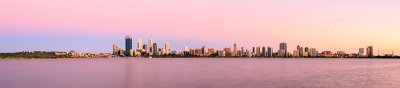 Perth and the Swan River at Sunrise, 11th January 2014