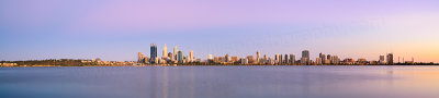 Perth and the Swan River at Sunrise, 14th January 2014