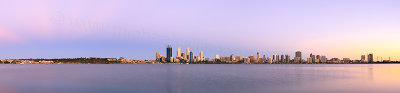 Perth and the Swan River at Sunrise, 23rd January 2014