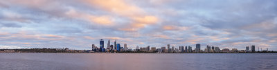 Perth and the Swan River at Sunrise, 24th January 2014