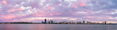 Perth and the Swan River at Sunrise, 25th January 2014