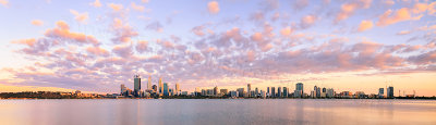 Perth and the Swan River at Sunrise, 26th January 2014