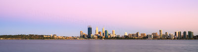 Perth and the Swan River at Sunrise, 29th January 2014