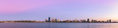 Perth and the Swan River at Sunrise, 6th March 2014