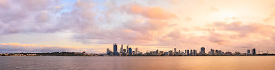 Perth and the Swan River at Sunrise, 8th March 2014