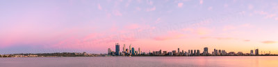 Perth and the Swan River at Sunrise, 10th March 2014