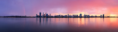Perth and the Swan River at Sunrise, 13th March 2014