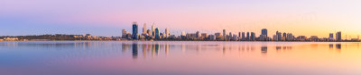 Perth and the Swan River at Sunrise, 17th March 2014