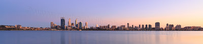 Perth and the Swan River at Sunrise, 18th March 2014