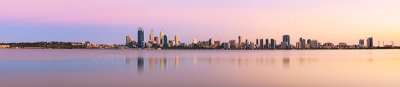 Perth and the Swan River at Sunrise, 20th March 2014