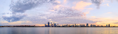 Perth and the Swan River at Sunrise, 22nd March 2014