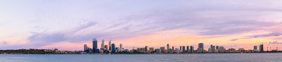 Perth and the Swan River at Sunrise, 23rd March 2014