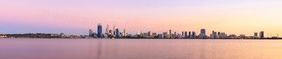 Perth and the Swan River at Sunrise, 28th March 2014