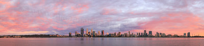 Perth and the Swan River at Sunrise, 13th February 2017