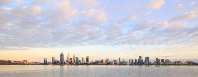 Perth and the Swan River at Sunrise, 15th February 2017