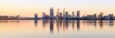 Perth and the Swan River at Sunrise, 26th February 2017