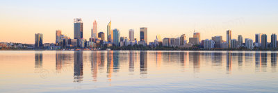 Perth and the Swan River at Sunrise, 27th February 2017