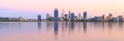 Perth and the Swan River at Sunrise, 1st March 2017
