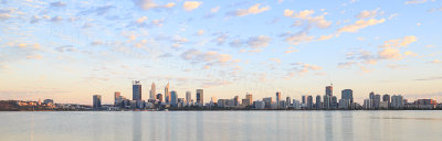 Perth and the Swan River at Sunrise, 4th March 2017