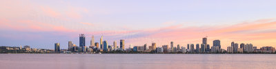 Perth and the Swan River at Sunrise, 11th March 2017