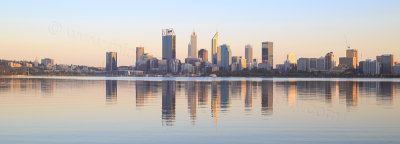 Perth and the Swan River at Sunrise, 17th March 2017