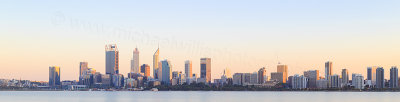 Perth and the Swan River at Sunrise, 4th April 2017