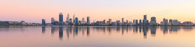Perth and the Swan River at Sunrise, 8th April 2017