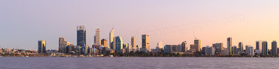 Perth and the Swan River at Sunrise, 9th April 2017