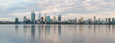 Perth and the Swan River at Sunrise, 14th April 2017