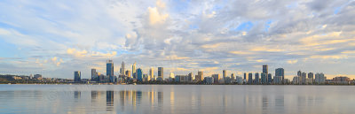 Perth and the Swan River at Sunrise, 15th April 2017